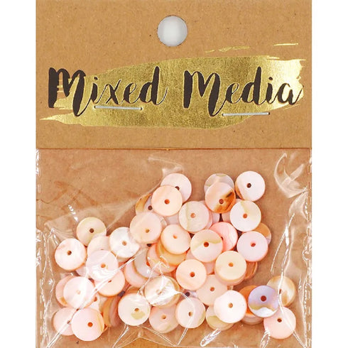 Pink Colour Shell Heishi Beads